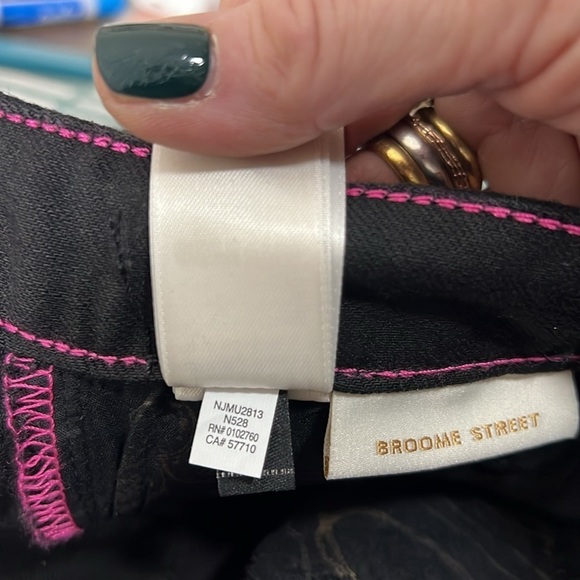 Kate Spade | Broome Street Black Waxed Denim Size 27 - Picture 8 of 10